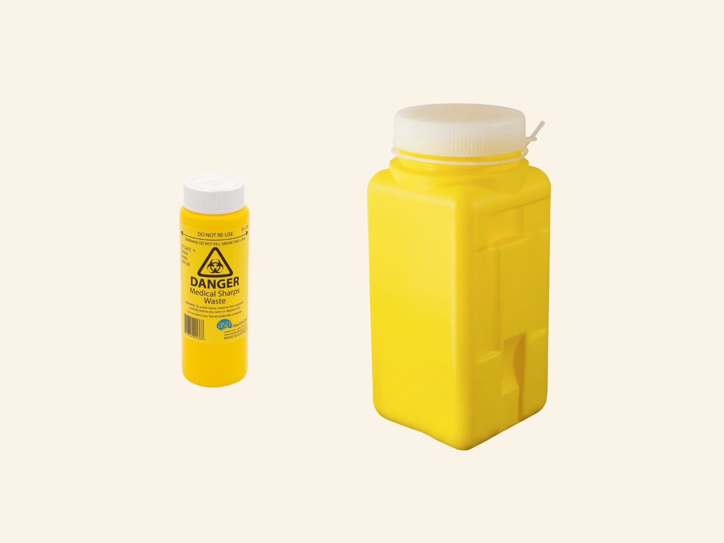 Mini Medical Sharps Waste Container With Screw-Top