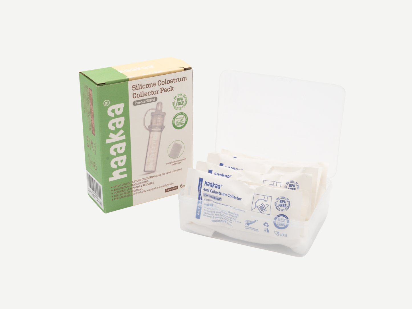 Silicone Colostrum Collector Set Pre-Sterilised 6 Pack